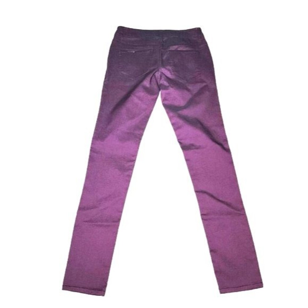 Celebrity Pink Dark Magenta Denim Classic 5 Pocket Skinny Jeans Juniors Size 1 - Picture 3 of 8